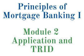 Module 2 Application and TRID